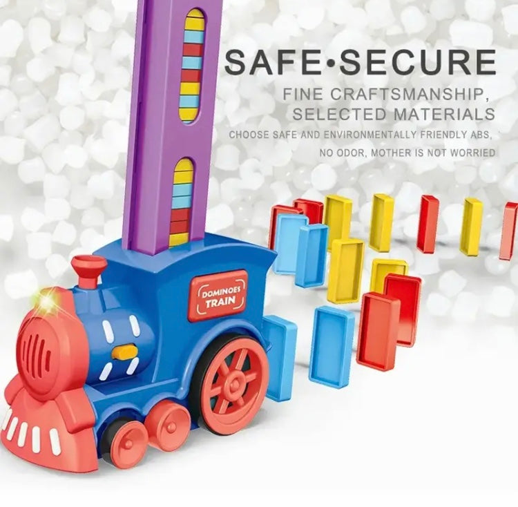 Electric Dominoes Train, Unbreakable Train For Kids, Train Toy Stacking Block Set Electric Dominoes Train, Unbreakable Train For Kids, Train Toy Stacking Block Set